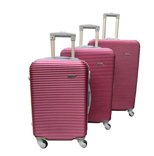 3 Piece Hard Outer Shell High Quality 360 Degree Rotating 4 Wheel Luggage Set in Multiple Colours