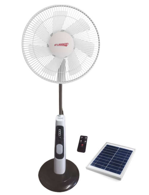 Fussion 16` Solar Rechargeable Stand Fan High Quality Brand New