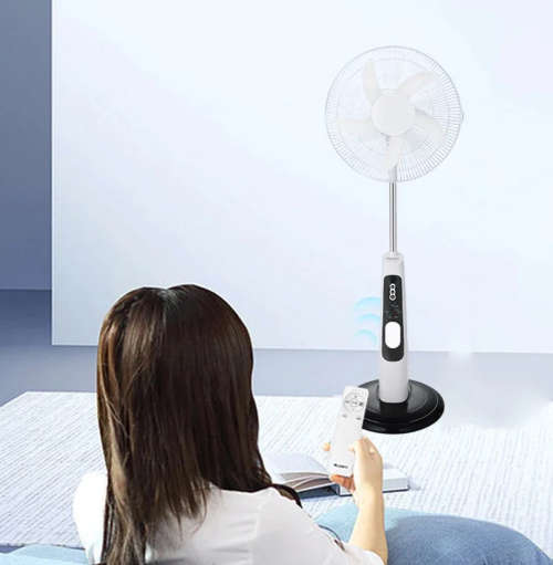 Fussion 16` Solar Rechargeable Stand Fan High Quality Brand New
