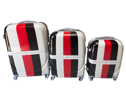 3 Piece Hard Outer Shell 360 Degree Rotating 4 Wheel Spinner Luggage Set