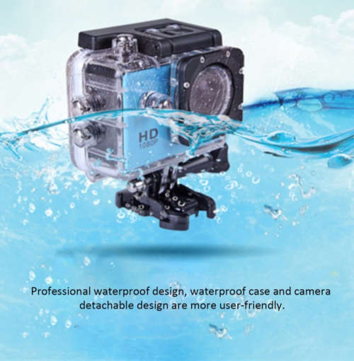 Waterproof HD Sports Camera 1080P - Black