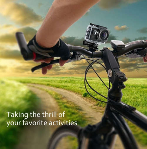 Waterproof HD Sports Camera 1080P - Black