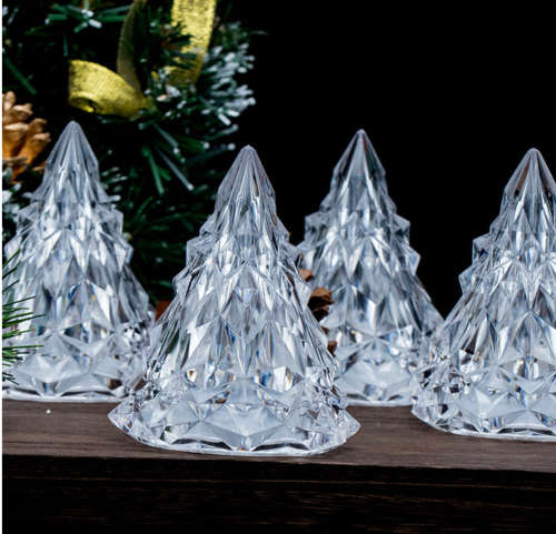 Flameless LED Electronic Candle Light Tree Shape LED Candle Crystal Light