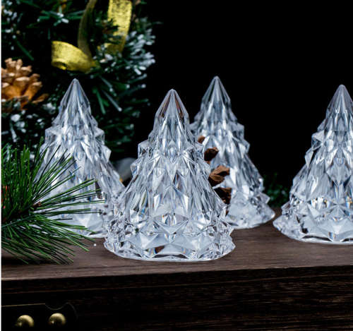 Flameless LED Electronic Candle Light Tree Shape LED Candle Crystal Light