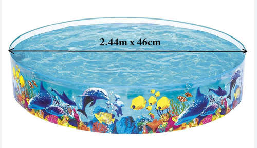 BESTWAY DEEP BLUE SEA SNAPSET POOL 2.44mX 46CM 2074 LITRES