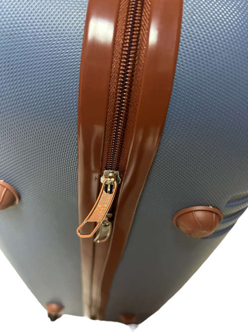 3 in 1 Super High Quality Hard Outer Shell Suitcase With Foax Leather Straps Around The Sides NEW