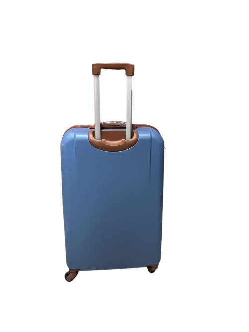 3 in 1 Super High Quality Hard Outer Shell Suitcase With Foax Leather Straps Around The Sides NEW