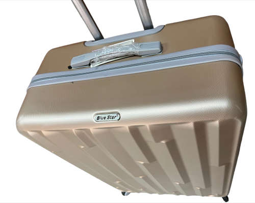 3 in 1 Super High Quality Hard Outer Shell Suitcase Set Beaitiful Pattern Design Golden - BRAND NEW
