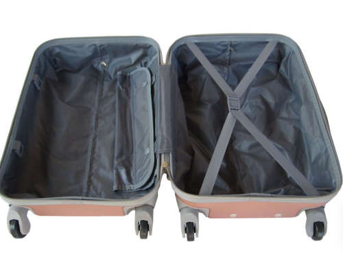3 Piece Premium Travel Luggage Bag Set - Rose Gold High Quality Display Unit