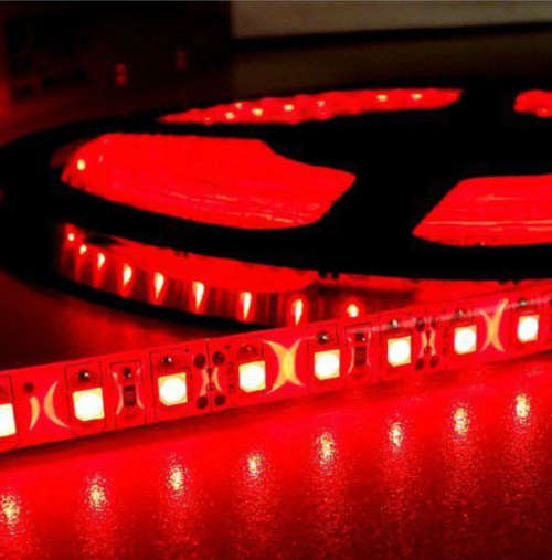 12V Bright 5M Waterproof SMD Led Strip Light - Red