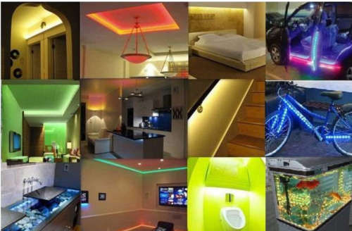 12V Bright 5M Waterproof SMD Led Strip Light - Red