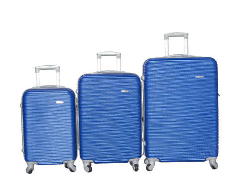 3 Piece Hard Outer Shell High Quality 360 Degree Rotating 4 Wheel Luggage Set NEW