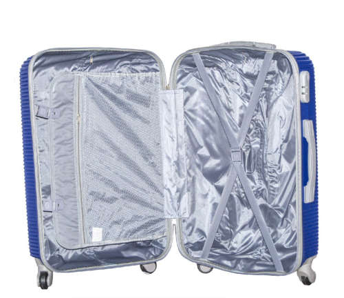 3 Piece Hard Outer Shell High Quality 360 Degree Rotating 4 Wheel Luggage Set NEW