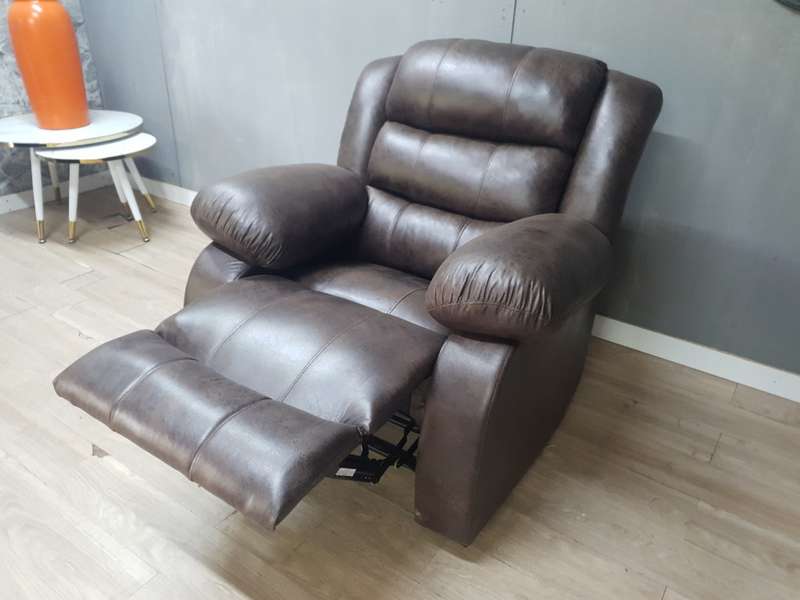 Buffalo Suede Material Recliner Sofa Couch