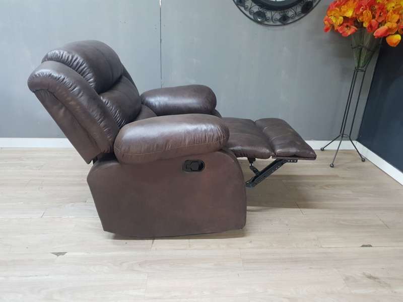 Buffalo Suede Material Recliner Sofa Couch
