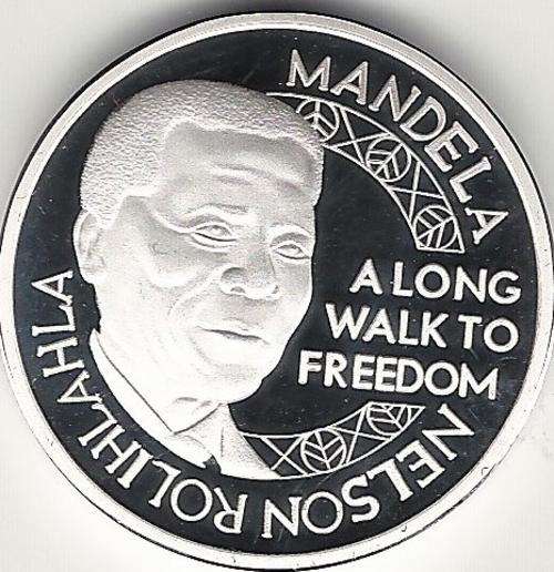 New!!! Silver Mandela Long Walk To Freedom 1oz .999 Mills Fine Silver Clad Coin