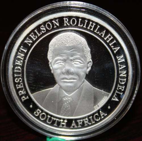 New!!! Nelson Mandela By Act of Congress Silver Clad Coin