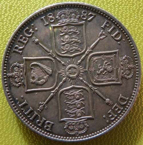 1887 Double Florin in absolute great condition