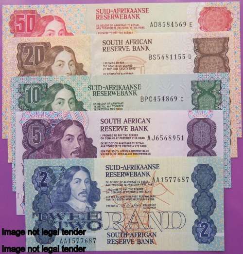 Stals mint banknote set.