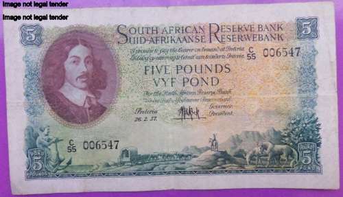 MH De Kock 5 Pounds. Serial 006547