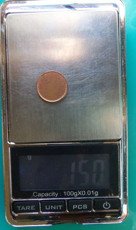 South Africa blank 1 cent planchet