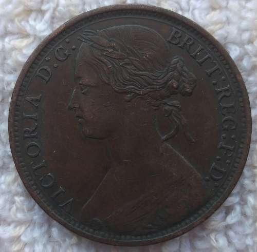 Great Britain 1874H penny