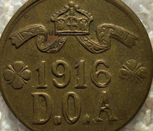 German East Africa 1916 5 Heller with double die error
