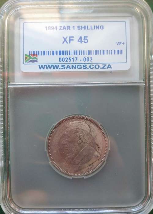 1894 Kruger shilling Extra fine 45