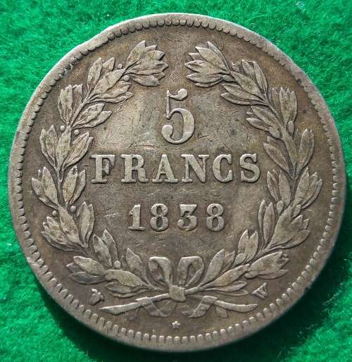 France 1838 5 Francs