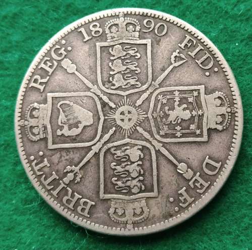 Great Britain 1890 double Florin