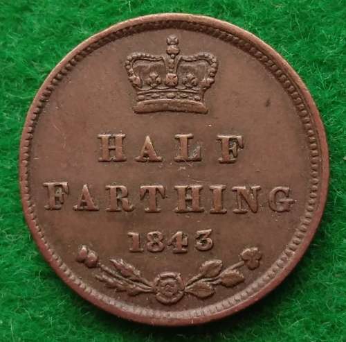 Great Britain 1843 half farthing