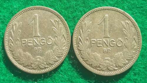 Hungary 1926 and 1927 1 Pengo