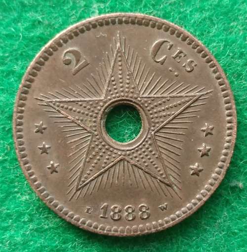 Belgium Congo 1888 2 centimes
