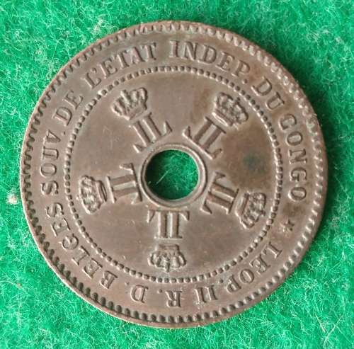 Belgium Congo 1888 2 centimes