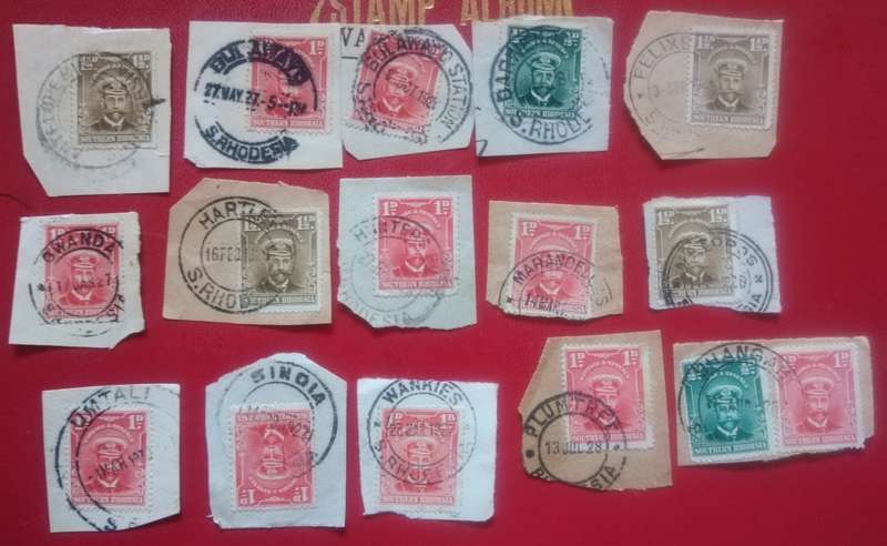 Southern Rhodesia Postmarks on piece