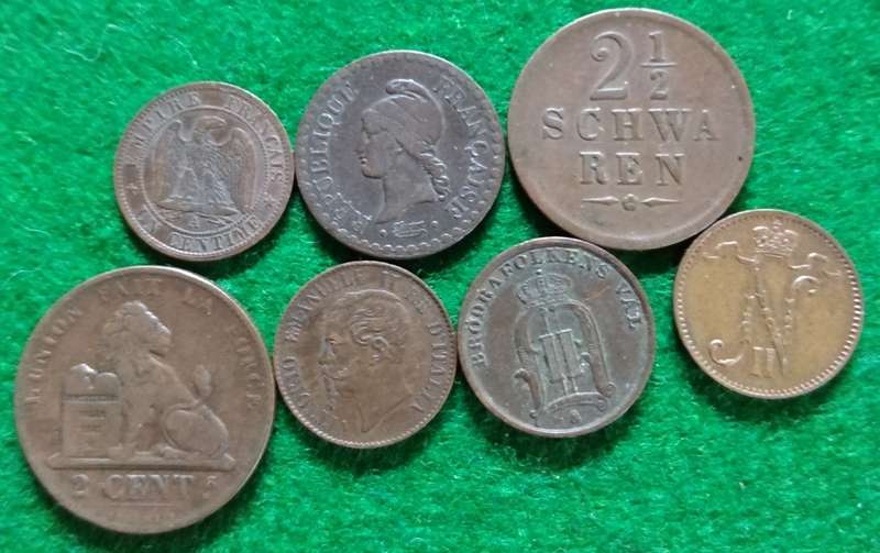 1800s European coin lot