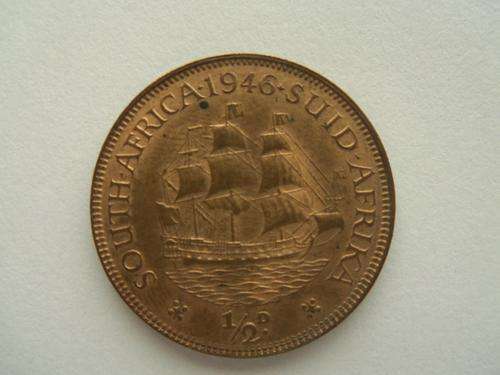 Almost un-circulated 1946 half penny. Real gem