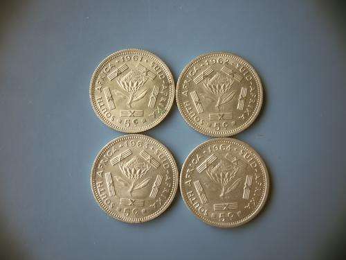 1961 to 1964 5c Silver Five cent Beautiful coins