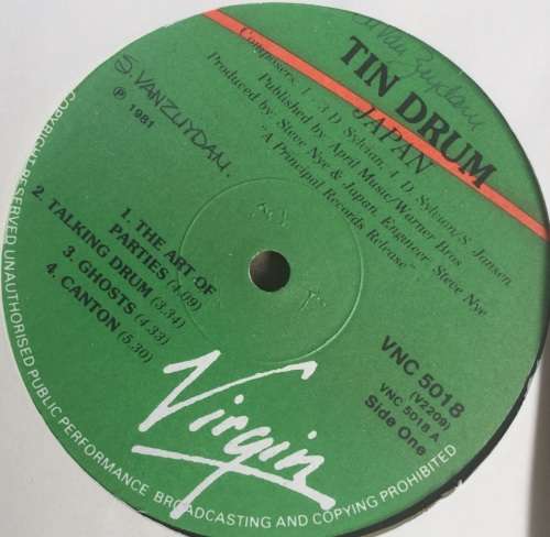 Japan....Tin Drum.....synth-pop.....sleeve vgc with original wrapping, vinyl no issues