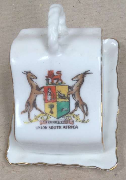 Union of South Africa.....crested ware cheese dish.....vgc.