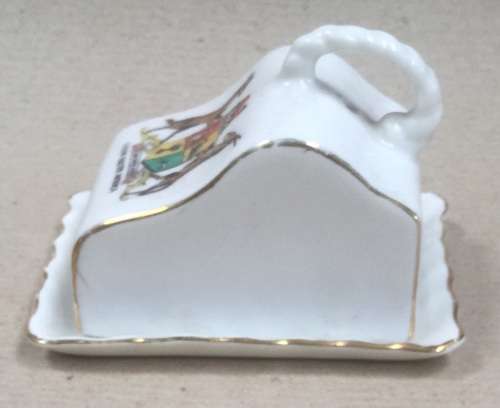 Union of South Africa.....crested ware cheese dish.....vgc.