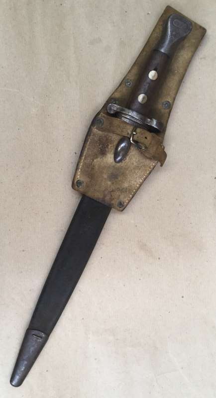 Boer War - WW1 British 1888 Mark 1 Type 2 bayonet, for Enfield Lee Metford