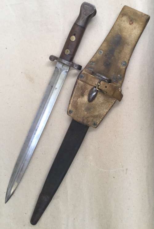 Boer War - WW1 British 1888 Mark 1 Type 2 bayonet, for Enfield Lee Metford