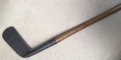Antique hickory shaft circa 1901-1908 hand forged  "Scotia" putter.....Forgan & Sons St. Andrews