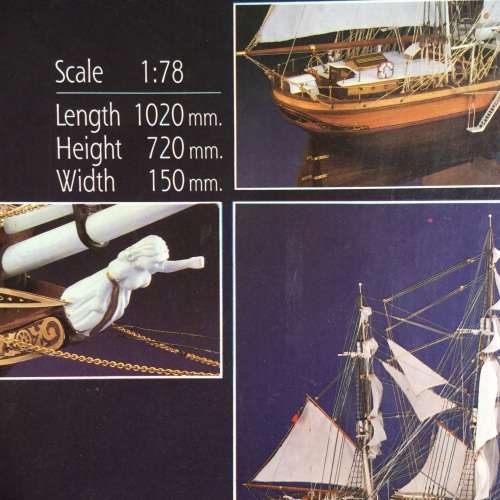 Cutty Sark 1:78 scale model. Box has been opened but small contents still within sealed packets