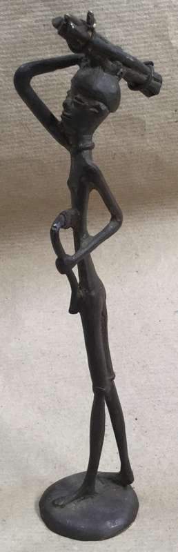 Burkina Faso brass/bronze figurine 212 mm height