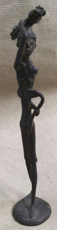 Burkina Faso brass/bronze figurine 212 mm height
