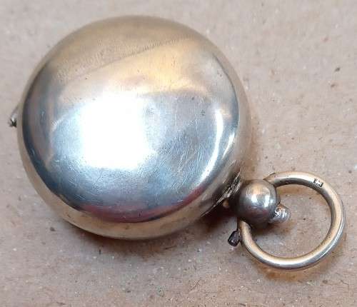 Sterling silver sovereign case having English hallmarks...well used with few knocks