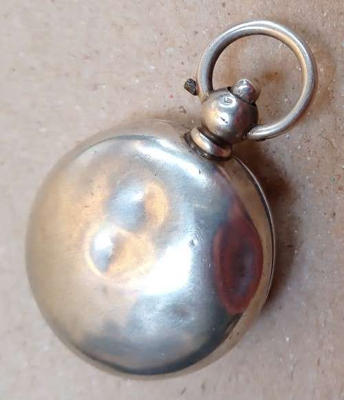 Sterling silver sovereign case having English hallmarks...well used with few knocks