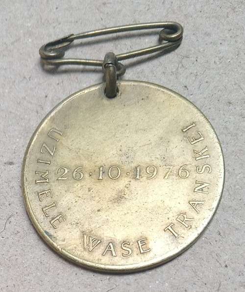 Apartheid Regime Memorabilia (ARM)....Transkei Independence medallion